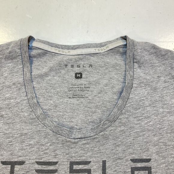 TESLA Womens Fit T Shirt M Made in California Electric Car Graphic Tee Elon Musk - Picture 4 of 5